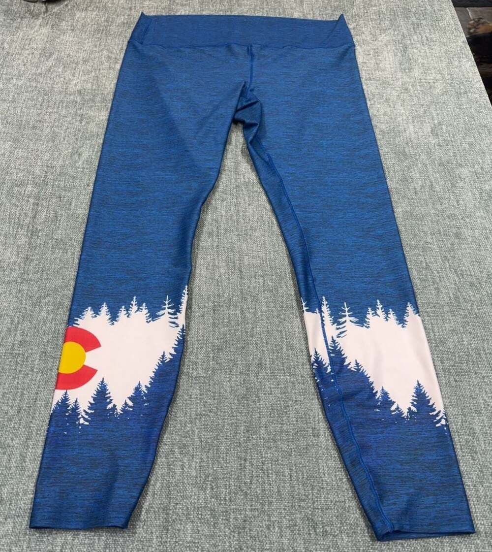 Aksels Leggings XL Colorado Flag Forest Print